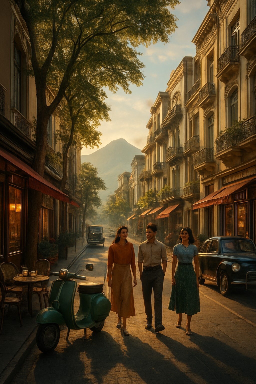 Illustration of Bandung, Indonesia, known as the Paris of Java — Remastered