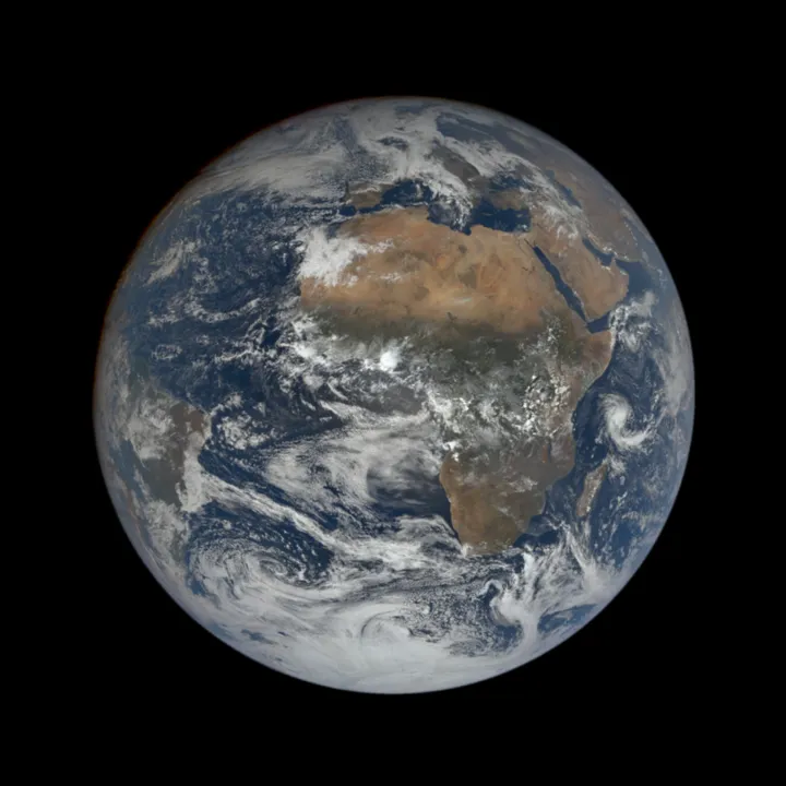 The whole Earth, a photograph from the DSCOVR spacecraft